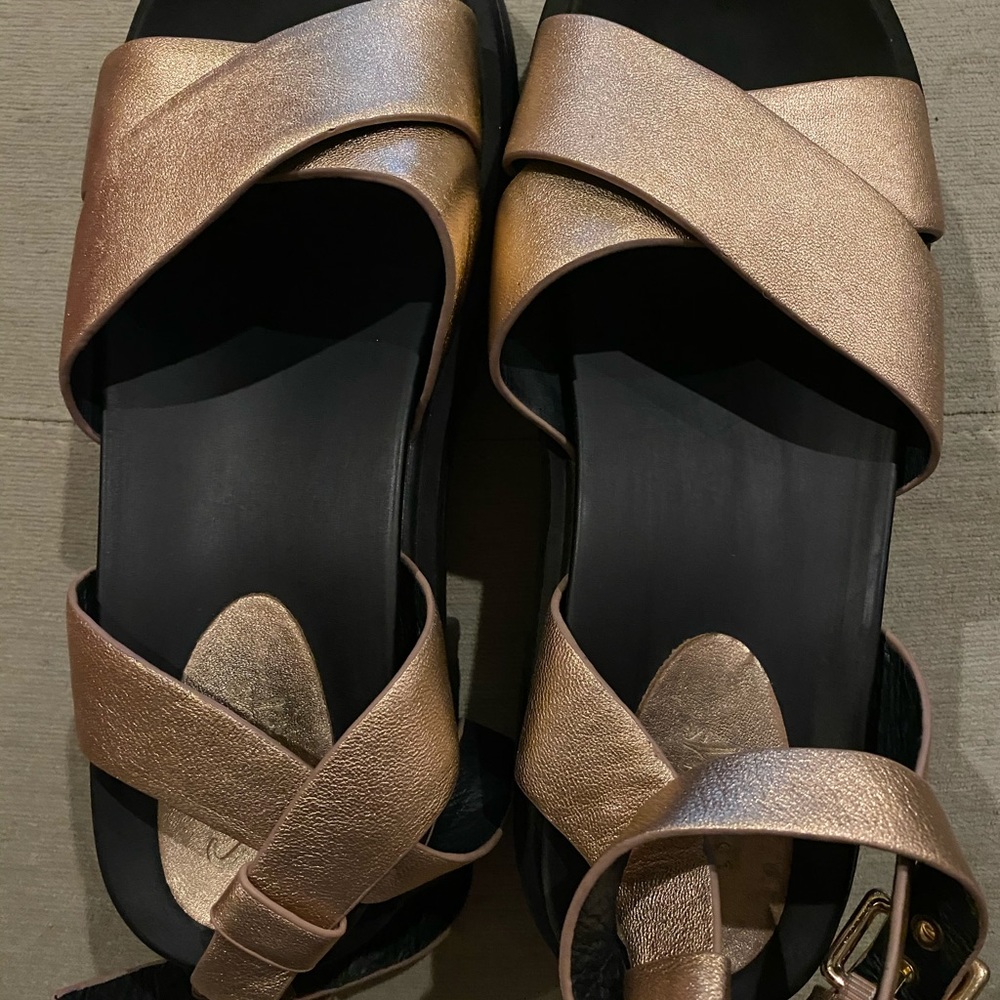 Shellys London Stack Heel Sandals